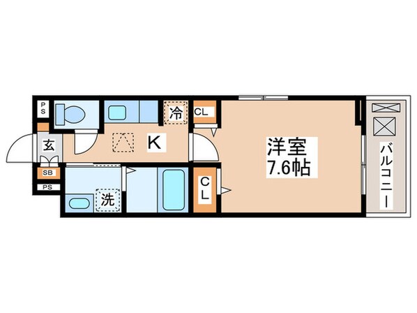 クレストTSの物件間取画像